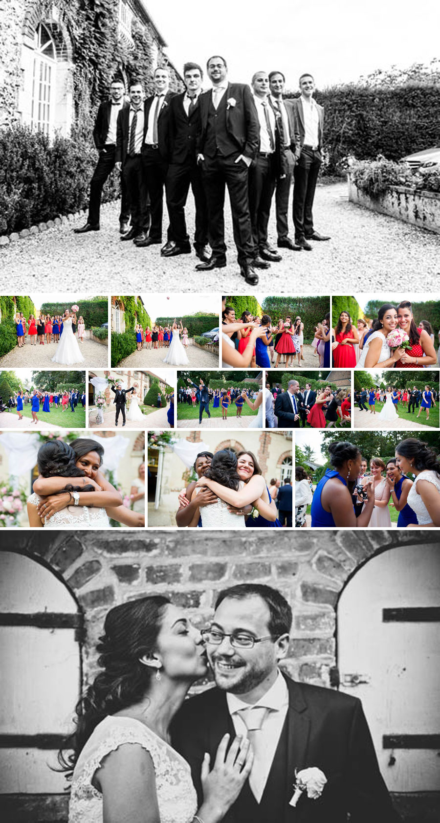 Photographe Mariage Senlis vin-d‘honneur-lancer-bouquet-flashmob