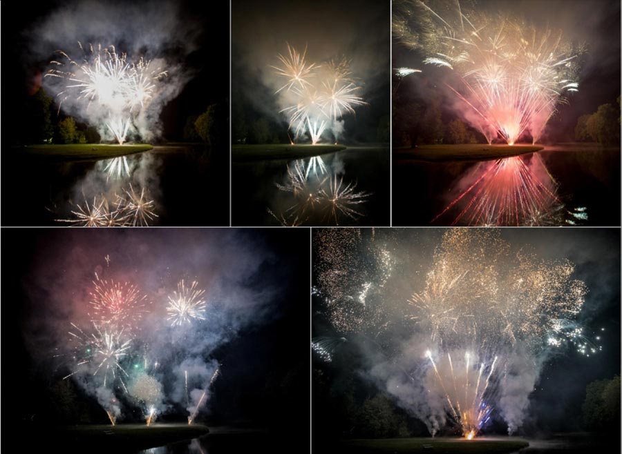 Feux d'artifice mariage château d'ermenonville