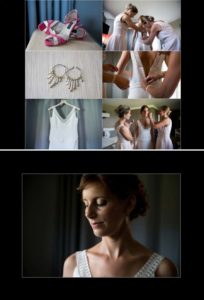 habillage de la mariée