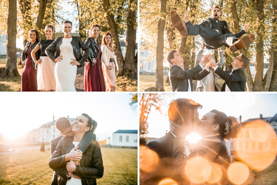 Mariage photos de couple et groupe