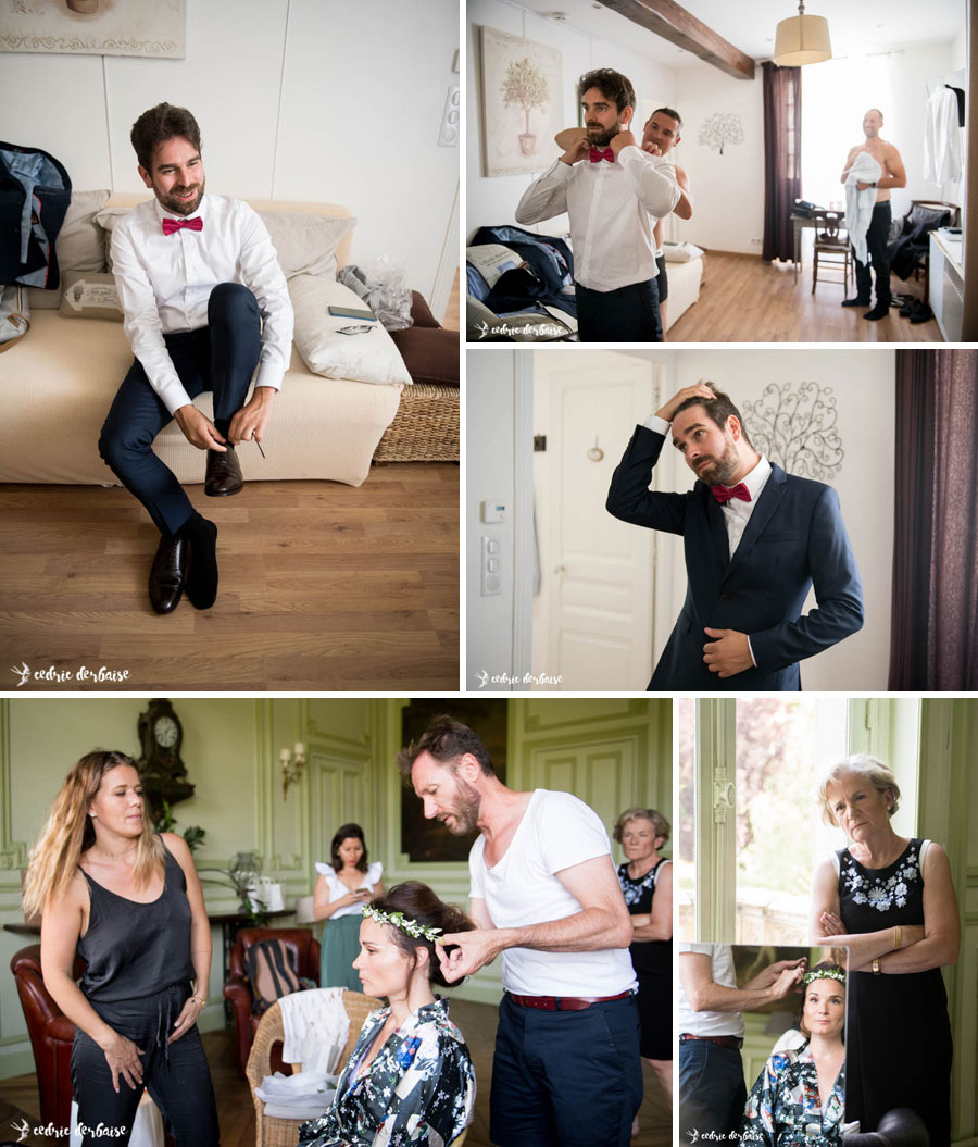 Habillage marié Cédric Derbaise Photographe Mariage Oise