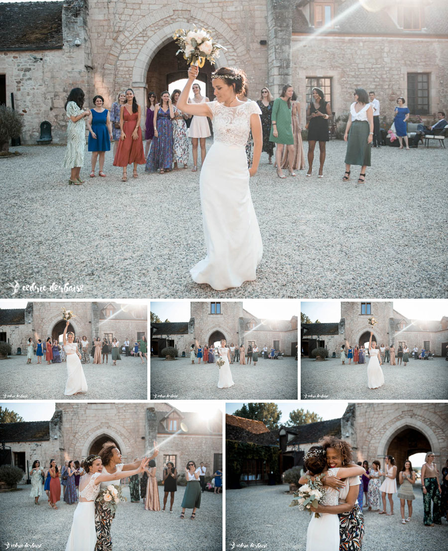 Lancer de bouquet Cédric Derbaise Photographe Mariage Oise