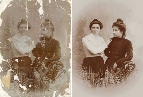 Restauration de photo ancienne à Noailles
